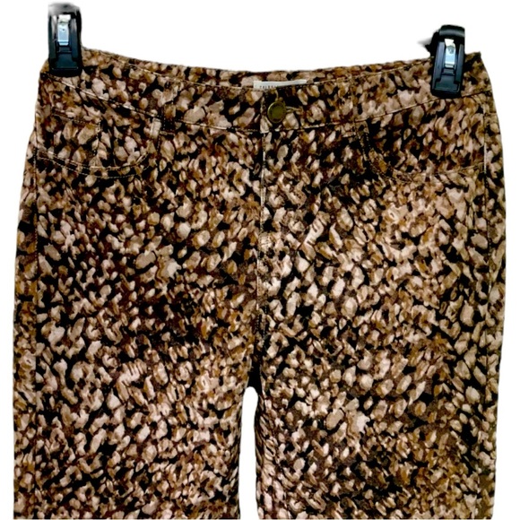 COLDWATER CREEK SZ 12 ANIMAL PRINT  COTTON SPANDEX 5PKT JEANS - Picture 3 of 6